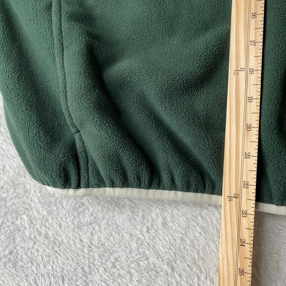 Old‎ Navy Oversized Performance Fleece Cropped 1/2 Zip Jacket Women M Tall Green - Picture 10 of 10